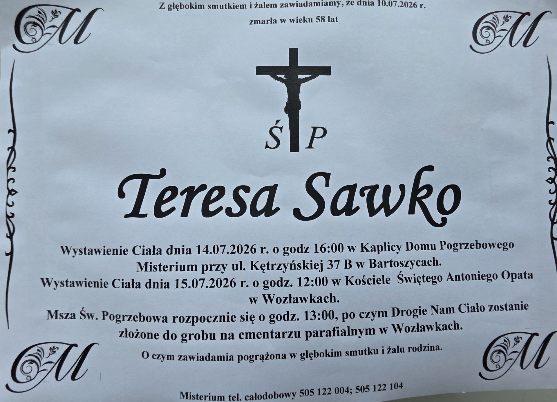 śp. Teresa Sawko
